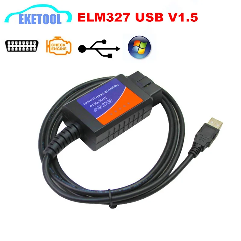 High Quality V1.5 ELM327 USB Cable Plastic Auto Code Reader Interface CAN-BUS Tester ELM 327 Cable Works Multi-Brand Cars High Quality V1.5 ELM327 USB Cable Plastic Auto Code Reader Interface CAN-BUS Tester ELM 327 Cable Works Multi-Brand Cars