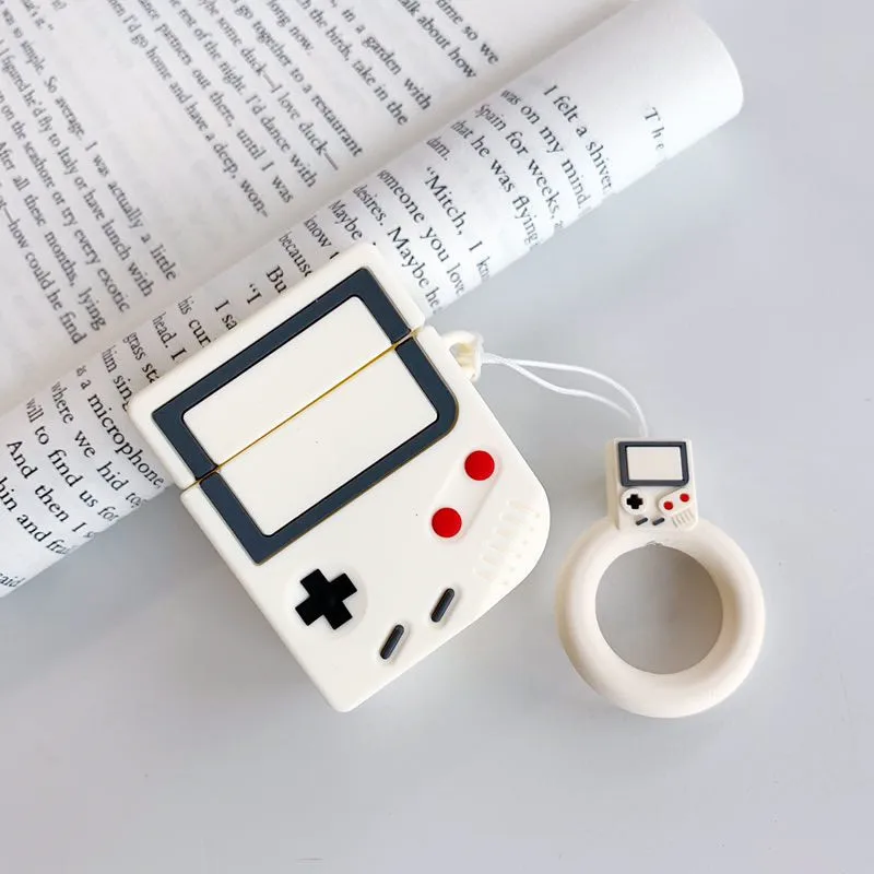 Game Controller Cartoon Silicone Bluetooth Earphone Case For Apple AirPods Cute Strap Protection Cover For AirPods Charging Box