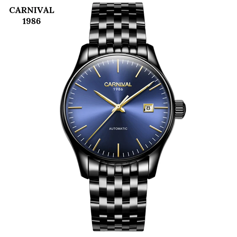 Automatic Mechanical Watch Men Luxury Golden pointer Black Stainless Steel Man Date Male Clock Men Watch Relogio Masculino Automatic Mechanical Watch Men Luxury Golden pointer Black Stainless Steel Man Date Male Clock Men Watch Relogio Masculino