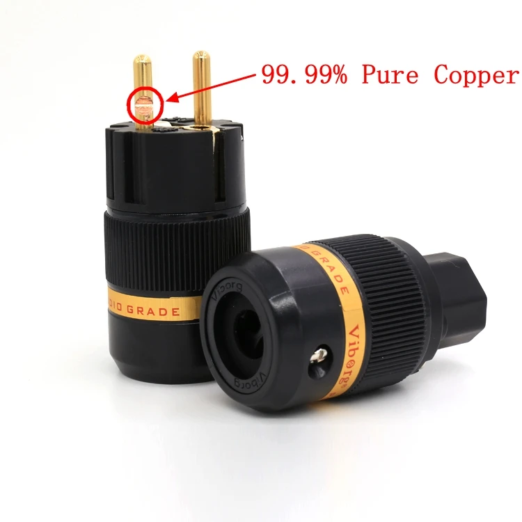 ViborgX1 pair VE501G+VF501G Pure Copper 24K Gold