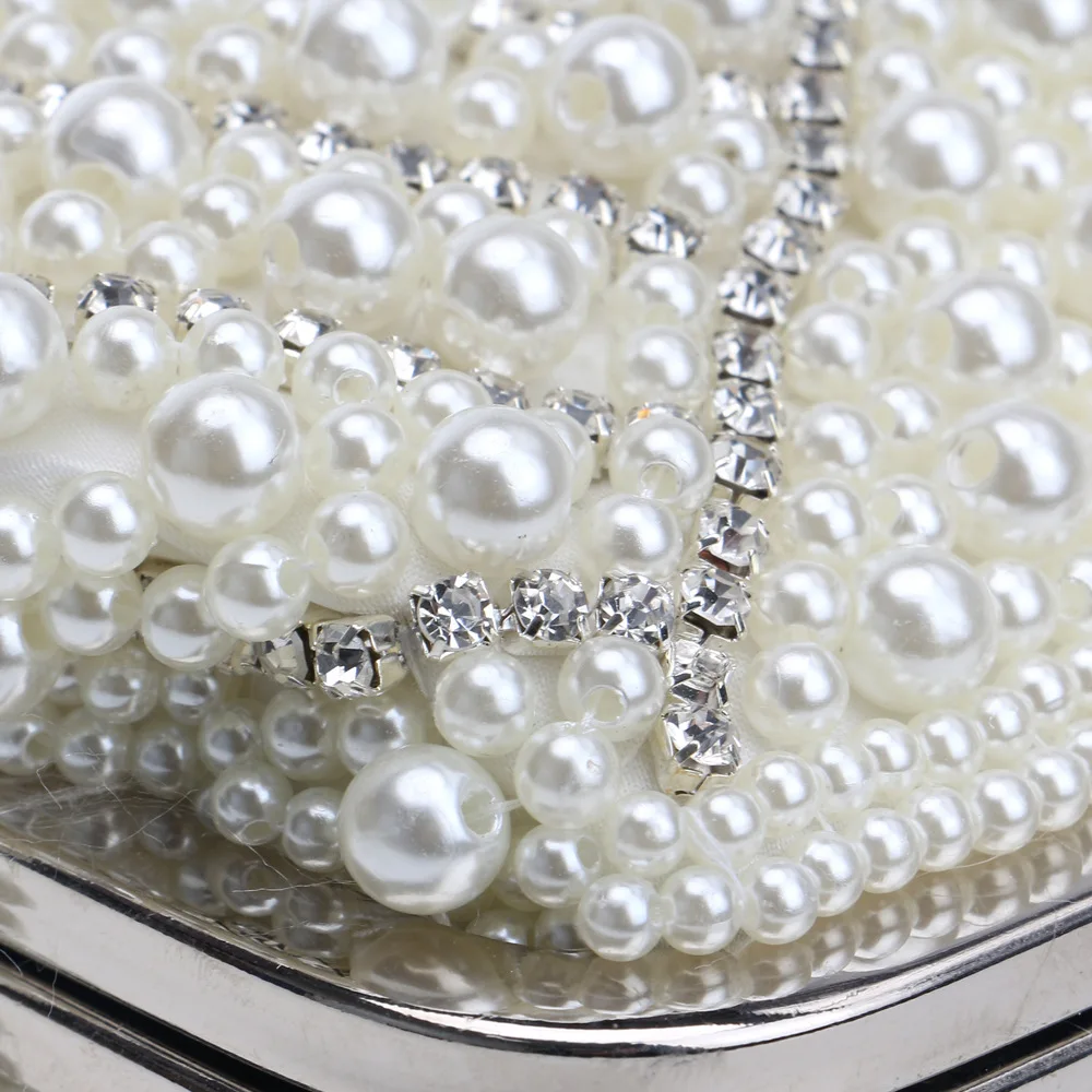 Shell Shaped Handmade Luxurious Wedding Handbags Beaded Rhinestones Purse Evening Bags Diamonds Clutches Bag YM1112