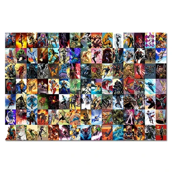 

Superheroes Silk Poster Comics Heroes The Poster Collection 105 Figures Movie Art Prints Wall Picture Kids Room Decoration Gift