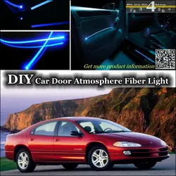 Интерьер окружающего света настройки атмосферу волоконно-оптический Группа света для Dodge Intrepid внутри двери Панель освещение не EL свет