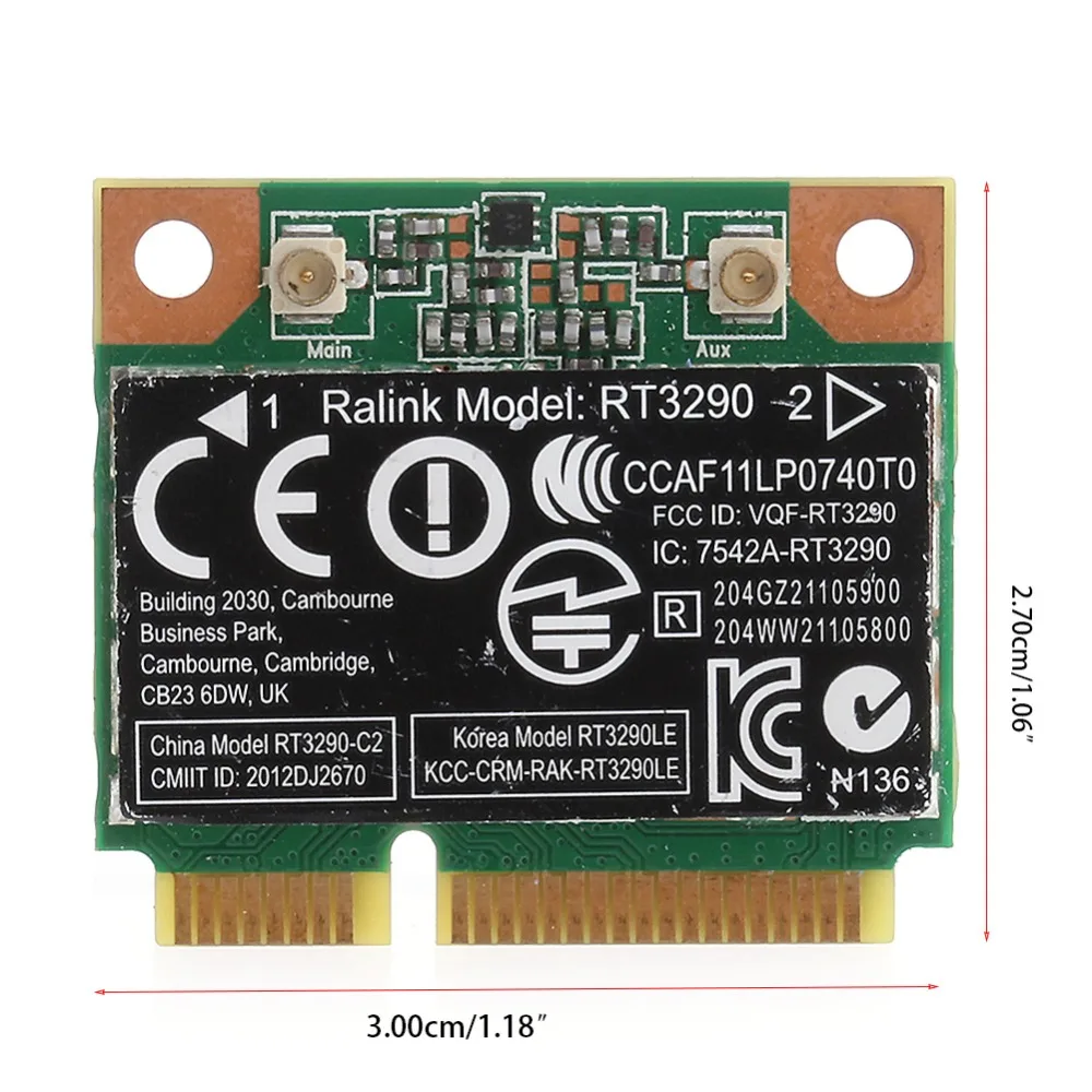 Wi-Fi беспроводная сетевая карта 150 м Bluetooth для RT3290 hp Pavilion G7-2000 Ralink