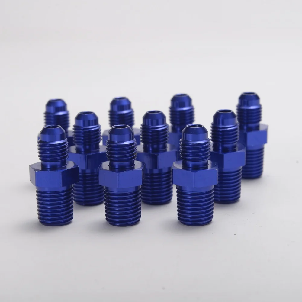 10 шт./лот 4AN 4 AN штырьковый переходник 1/4 ''NPT прямой на трубную резьбу адаптер