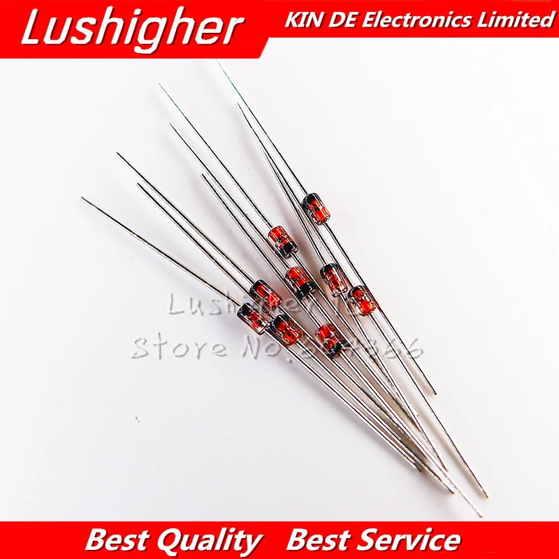 

100pcs 1W Zener Diode DO-41 3V 3V3 3V6 3V9 4V3 4V7 5V1 5V6 6V2 6V8 7V5 8V2 9V1 10V 11V 12V 13V 15V 1N4733A 1N4742A 1N4728A