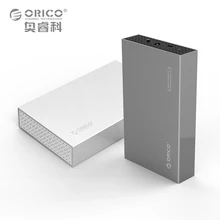 ORICO 3.5 in Type-C 5Gbps HDD Enclosure USB3.1 to SATA3.0 Aluminum Hard Drive Disk Case Support UASP 8TB with 12V Power adapter