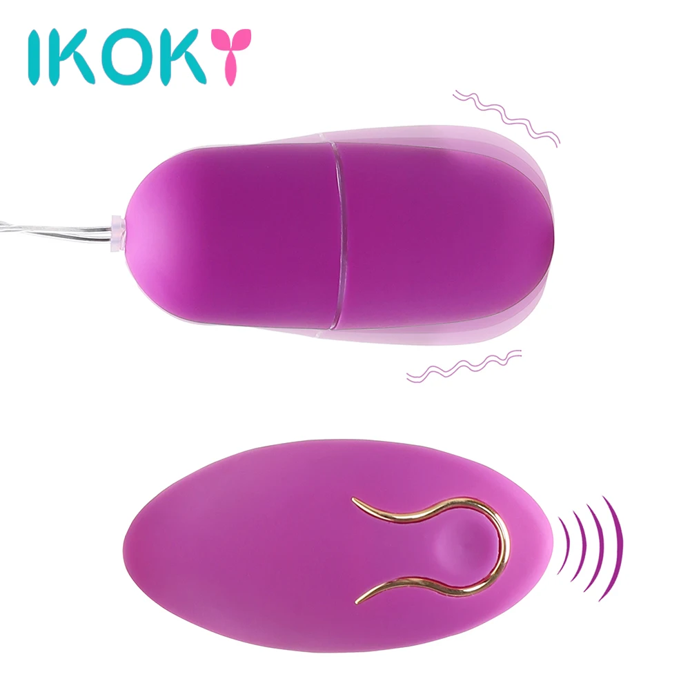 Стимулятор клитора IKOKY интимные игрушки для женщин Мощный вибратор пуля с