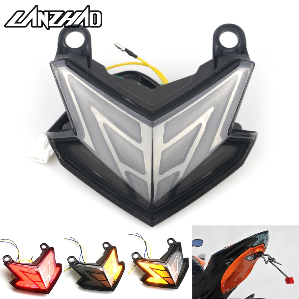 2018 New Motorcycle LED Tail Light Running Stop Brake Rear Warning