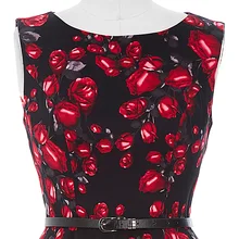 Belle Poque Womens Summer Dress 2017 Floral Retro Vintage 50s Casual Party Robe Rockabilly Dresses Plus Size Vestidos mujer