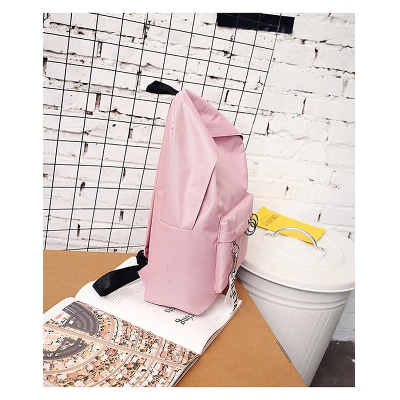Kpop Women Backpack School Bags For Teenage Girls Fashion Canvas Print Rucksack Travel Bags Shoulder Laptop Backpacks