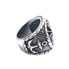 Size 7 To Size 15 Mens Boys 316L Stainless Steel Cool Punk Gothic Anchor Rudder Classic Ring 5