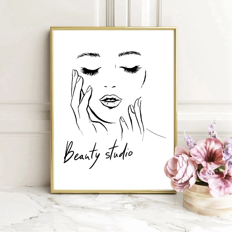 Eyes Beautiful Eyelashes Poster Beauty Studio Decoration