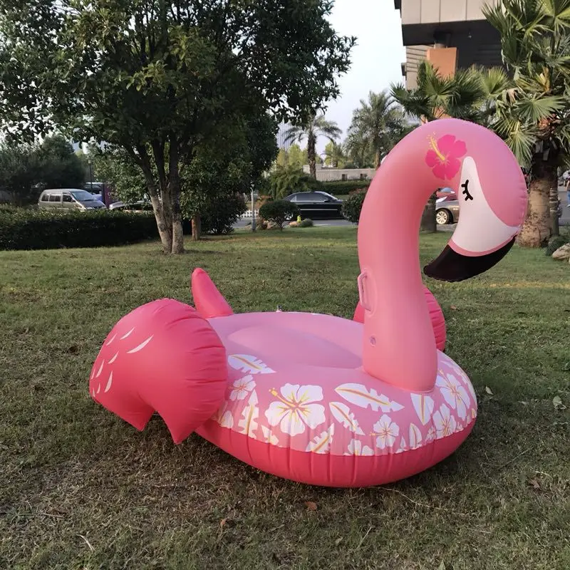 150CM Giant Inflatable Sleep Flamingo Swimming Matress Pool Float Ride