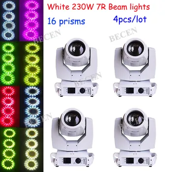 

Ship from DE Warehouse White case 230W Beam 7R moving head Light beam dj light 16prisms 4pcs