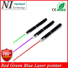 Súper Potente 3 UNIDS Puntero Láser Azul Puntero Láser de Haz de Luz 5 mw Rojo Verde Militar Lápiz Puntero Láser Presentador Canetas Láser