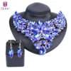 High Quality Crystal Choker Statement Necklace Earring Jewelry Set Rhinestone Wedding Gift Women Brides Prom Party ► Photo 2/6