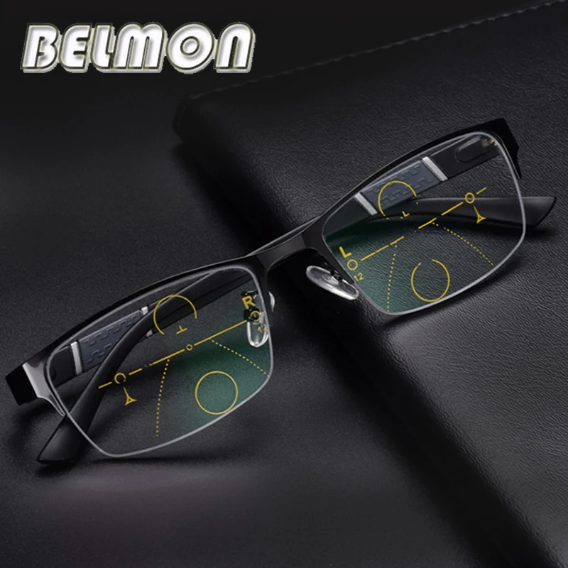 BELMON multi фокусное прогрессивный очки для чтения Для мужчин пресбиопические