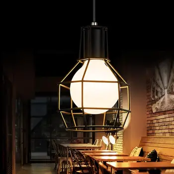 

Village Retro Pendant Light Industrial Style Bar Cafe Corridor Lamp With E27 Light Bulb