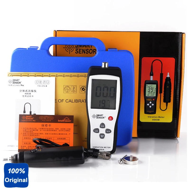 

100% Original AS63B Portable Vibration Testing Machine Digital Split Type Vibration Meter