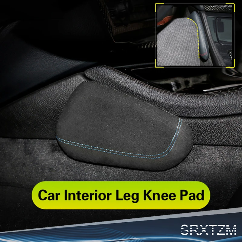 Interior Leather Leg Cushion Knee Pad Car Styling for BMW Mercedes Audi