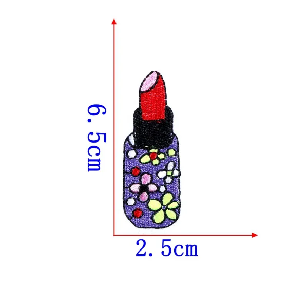 1 шт./лот брендовые вышитые патчи сердце Корона губная помада блесток патчи железная эмблема на ткани пришить на одежду Аппликация DIY стикер - Цвет: 1 Piece