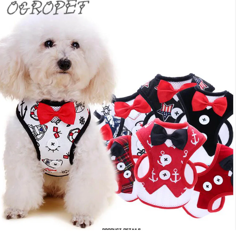 Elegant Dog Nylon Vest style Pet Dog Harness Leash Set Breathable for