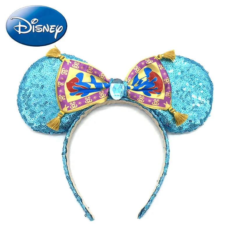 

Girls Hair Accessories Minnie Mouse Ears Headband Disney Parks Aladdin Magic Carpet Women Headdress Kids Party Cosplay Costume