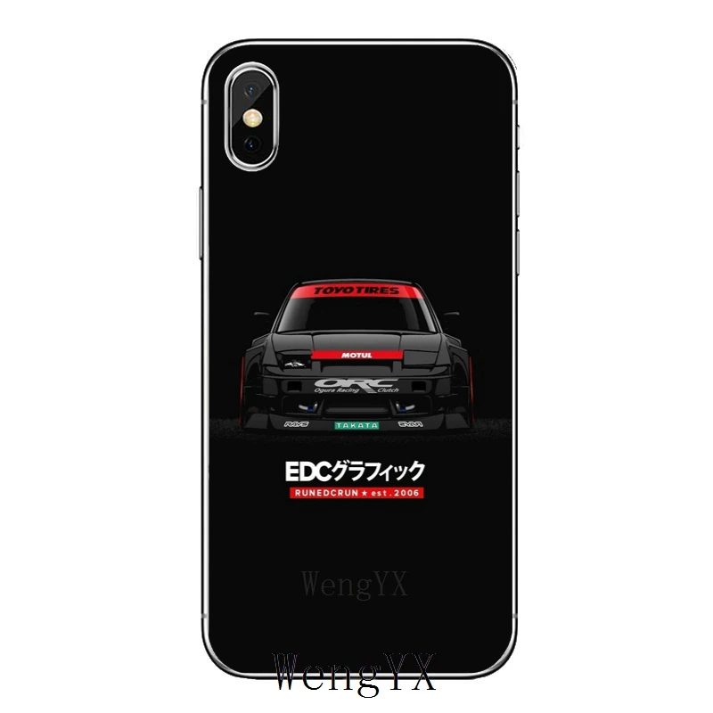 Тонкий, из ТПУ, мягкий чехол для телефона Apple iPhone X XR XS Max 8 7 6s 6 plus SE 5S 5c 5 4S 4 Racing Drift Cars Auto JDM - Цвет: Racing-JDM-car-A-02