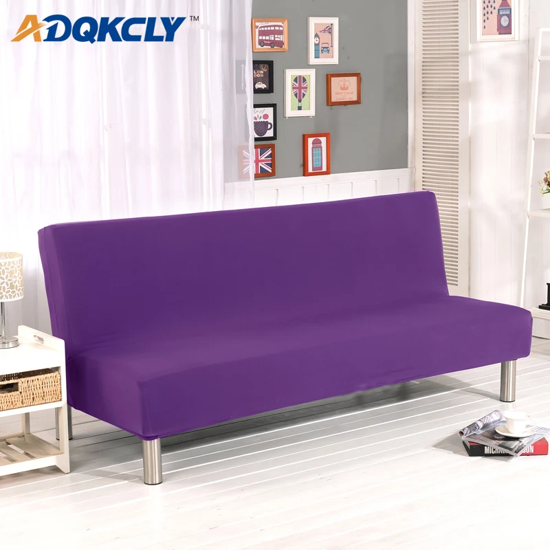 

Solid All-inclusive Tight Wrap Sofa Cover Spandex Polyester Sofa Bed Universal Towel without Armrest Folding Couch Slipcover 1PC