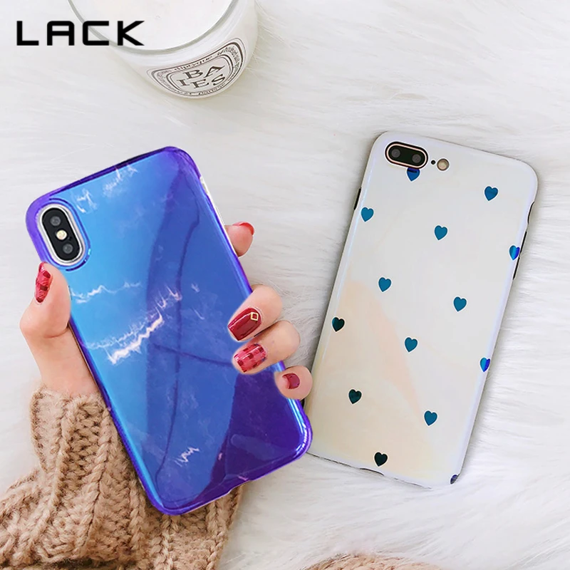 LACK Abstract Marble Phone Case For iphone 7 6 6s 8 Plus Blue Ray Love Heart Soft Cases X Shiny Smooth Back Cover Bag |