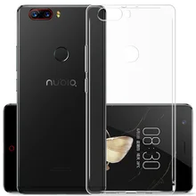 Suave TPU funda de silicona protector de la caja del teléfono caso para ZTE Nubia Z11 Z17 Lite Z18 mini S Max M2 Axon 9 Pro 7 mini V18 magia roja,(China)