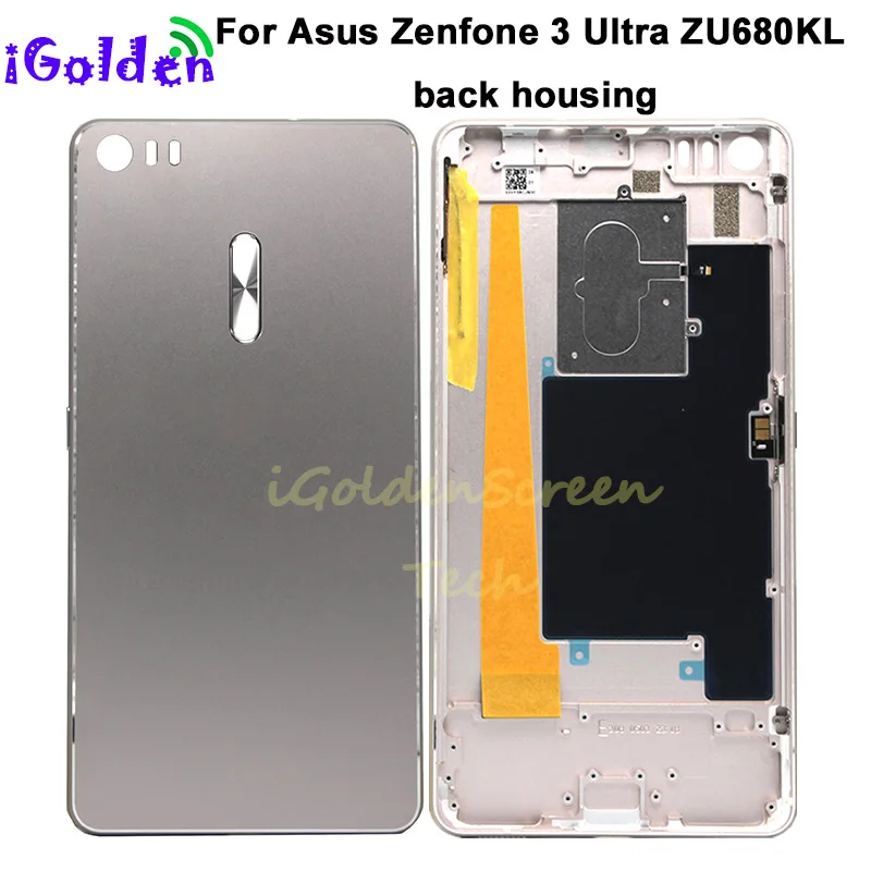 Задняя крышка батарейного отсека для Asus Zenfone 3 Ultra ZU680KL задняя корпус Бесплатная