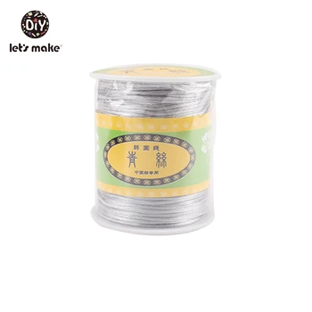 

Let's Make Satin Nylon Cord Perfect For Teething Or Sensory Necklaces 4pc DIY Crafts Accessories Silicone Teething Necklace Cord