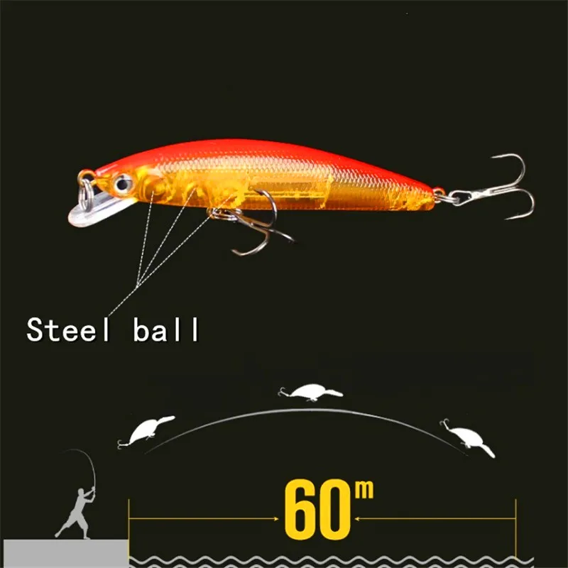 1 шт. 8 г/8,5 см лазерной гольян рыбалка приманки высокое качество твердый воблер иска 3D средства ухода для век искусственные плавающие