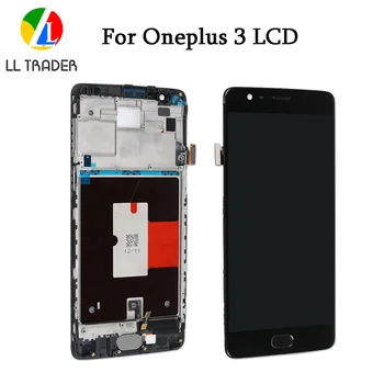 

LL TRADER 5.5'' Touch Screen Assembly For Oneplus Three A3000 LCD Display Digitizer Oneplus 3 LCD Panel Sensor Replacement+Tools