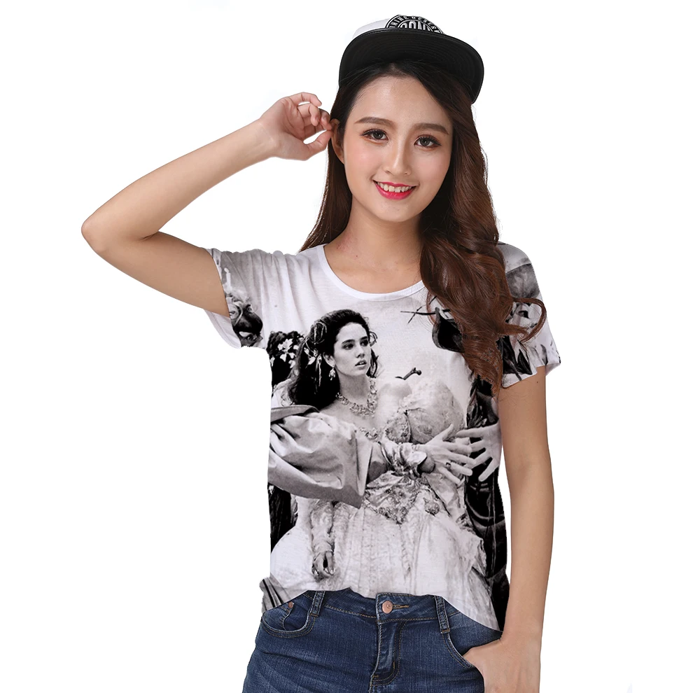 

Summer Fresh Hot T-shirt Top Tee Movie Labyrinth Jennifer Connelly Dancing Party Masque Ball 0644