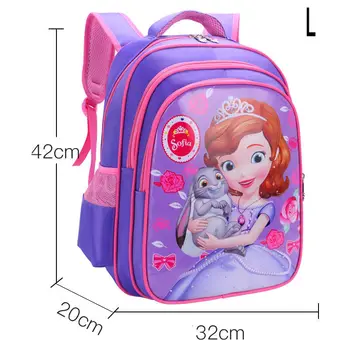 

Girls School Bags Princess Elsa Schoolbag Children Backpack kids Orthopedic Cartoon Primary Bookbag For Grade1-6 Kids Mochila In