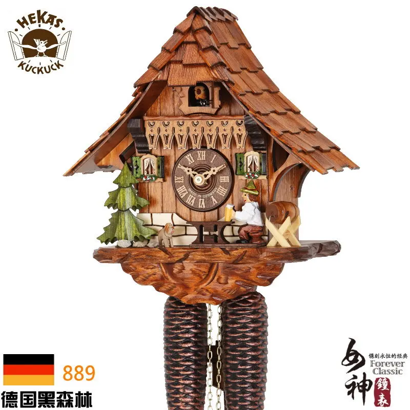Authentic German Black Forest cuckoo clocks Mechanical cuckoo Chalet