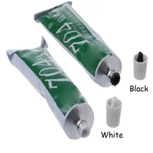 Pegamento de sellado de goma de silicona resistente a la temperatura, alta fijación, impermeable, aislante, electrónico, Conducti térmica, 1 Uds., 704