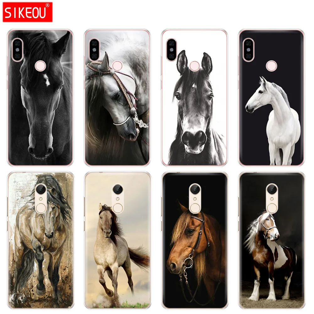 

Silicone Cover phone Case for Xiaomi redmi 5 4 1 1s 2 3 3s pro PLUS redmi note 4 4X 4A 5A Fine horse art