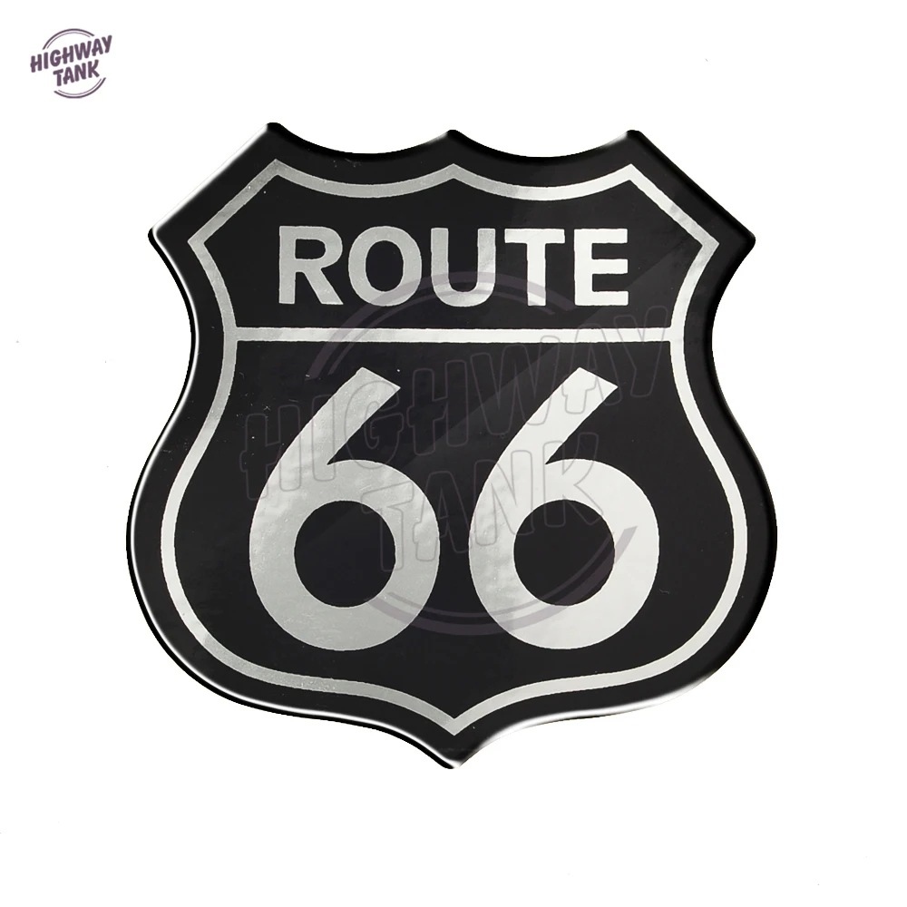 3D Motorcycle Decal Stickers America US The Historic Route 66 Sticker Case for Harley Yamaha Honda Suzuki Kawasaki BMW motorcycle sticker decals