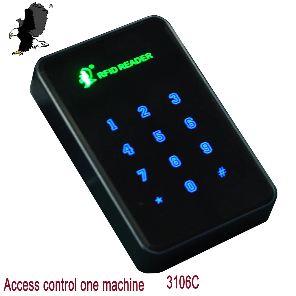 

Carea 13.56MHz RFID Touch Screen Keypad Access Control EM Card Standalone Access Control 1000 Users for Door Security