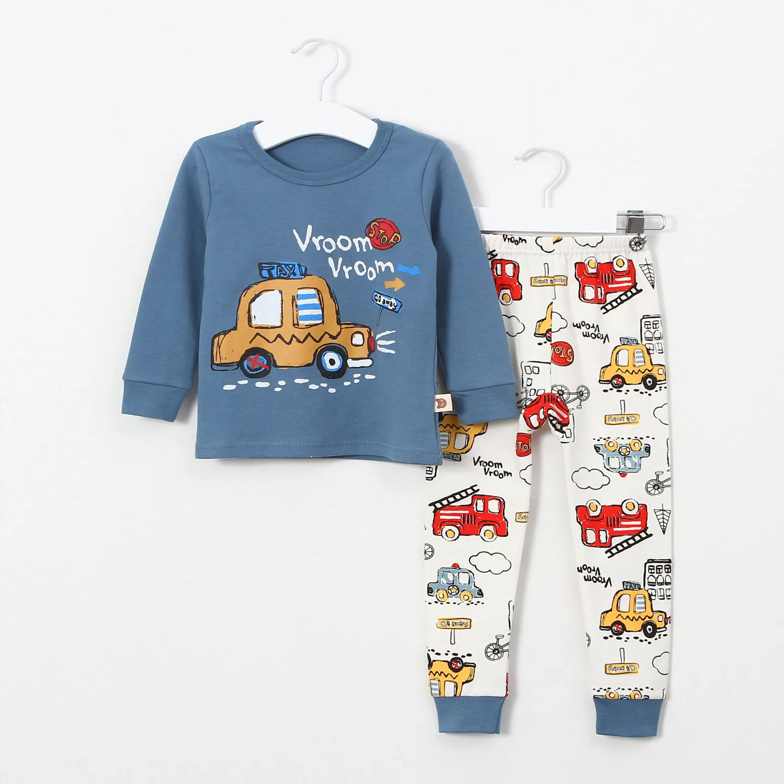 Kids Pajama Sets Boys Cartoon Pajamas Children Clothes Cotton Sleepwear Children's Pajamas over 4 years - Цвет: C8