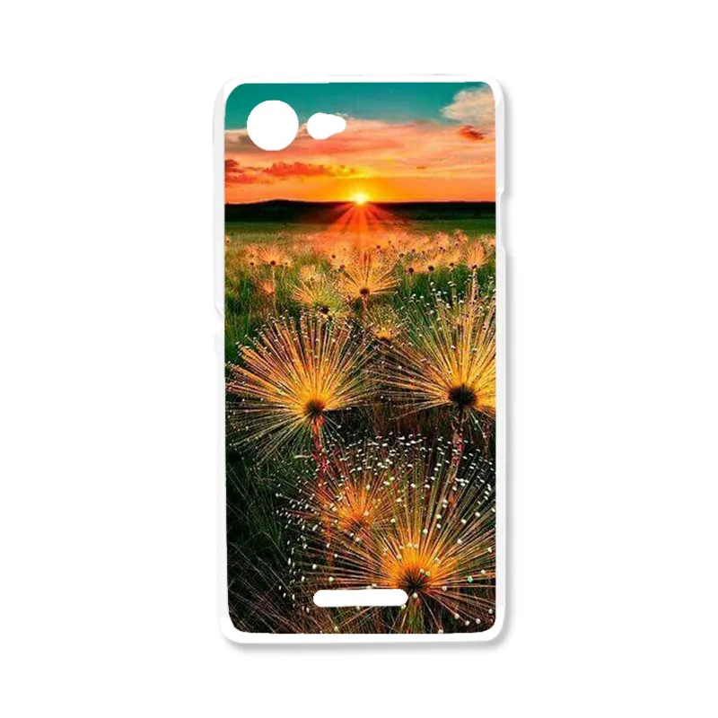 J077 Чехол с рисунком Bolomboy для sony Xperia E2 E3, чехол, силиконовый мягкий ТПУ чехол s для sony E3 D2203, чехол с милыми животными и полевыми цветами - Цвет: J077