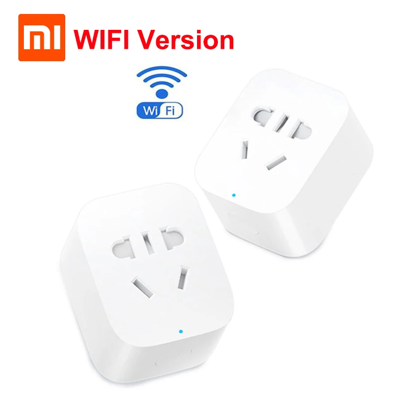 

2019 New Arrive Xiaomi Mijia WiFi Mi Smart Socket Plug WiFi Version Wireless Remote Socket Adaptor Power on and off with phone