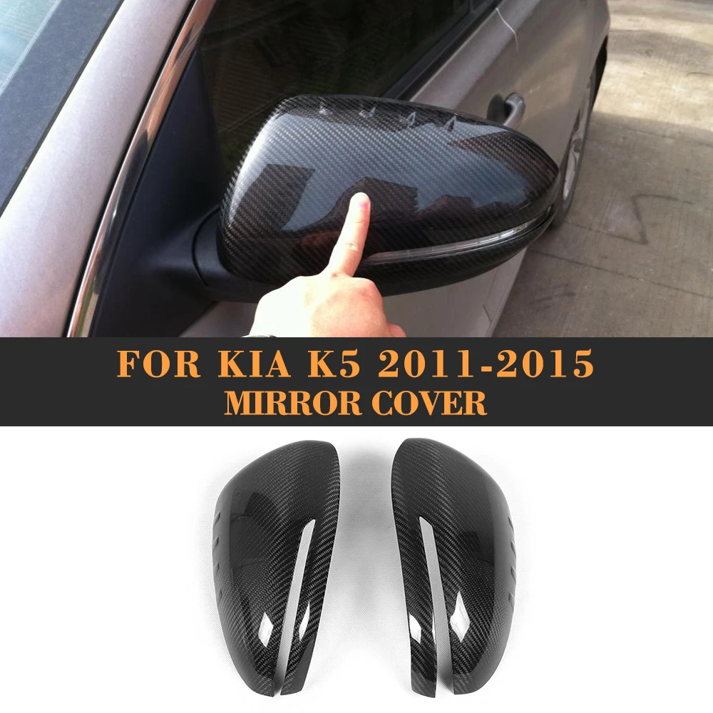 carbon fiber Add ON car mirror covers caps Shell for KIA Optima K5 2011