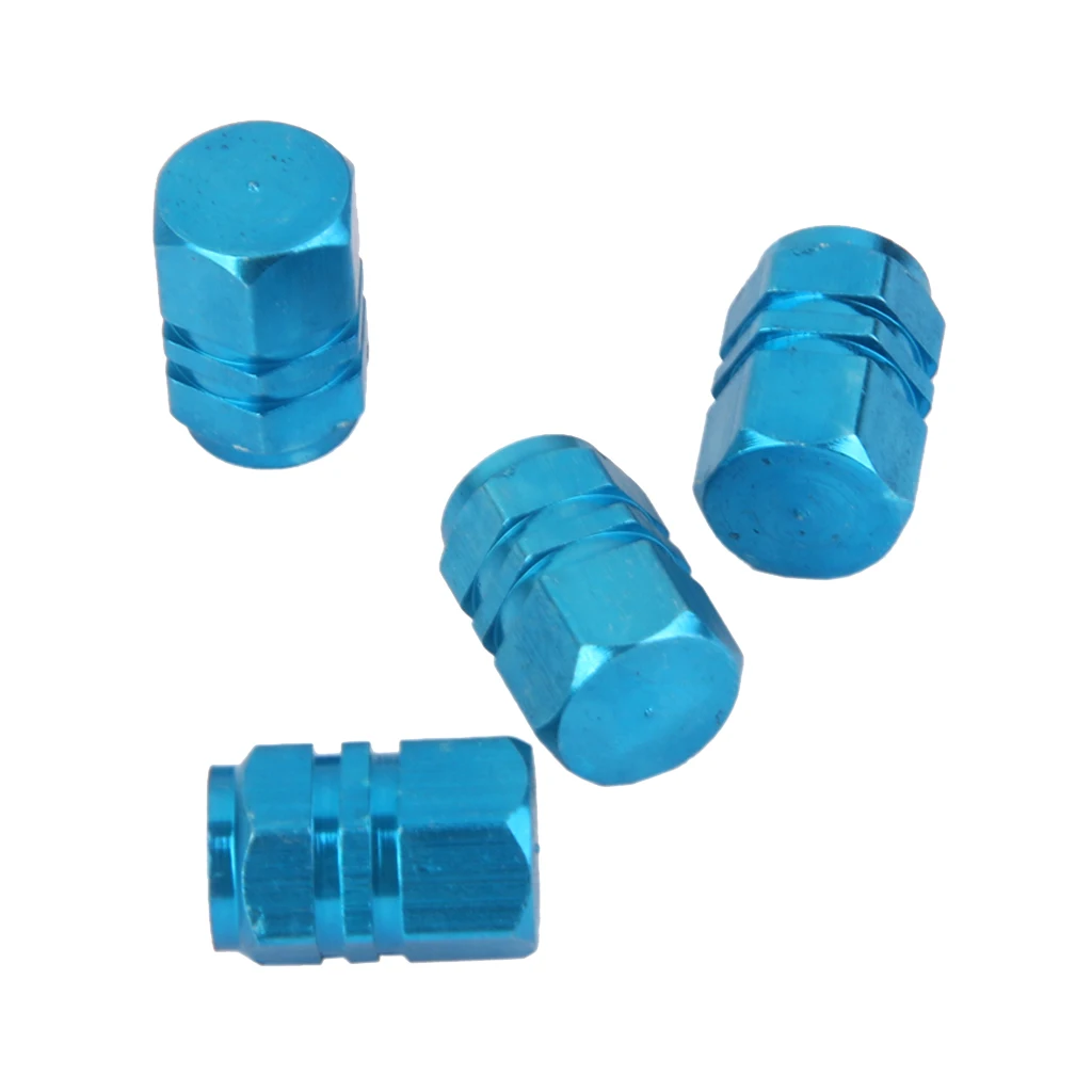 4Pcs Aluminum Tire Wheel Rims Air Valve Stem Caps Long Dust Proof Cover Replacement for Car Motorbike Trucks Bike Bicycle