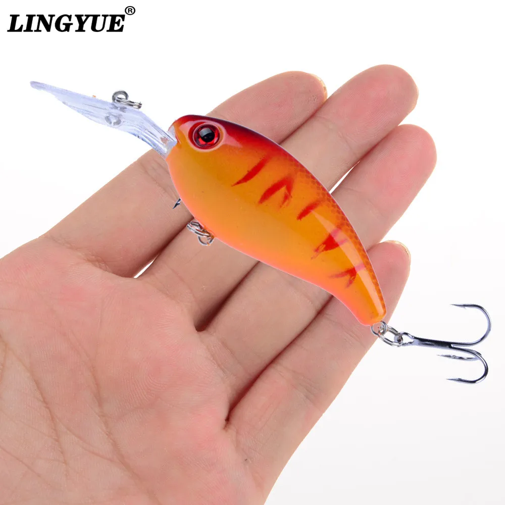 1 pièces 4g 4.5cm leurre de pêche dur 10 # crochet manivelle appât profondeur de plongée 0.1-0.3m lac rivière pêche Wobblers carpe appâts de pêche acheter à prix bas - livraison gratuite