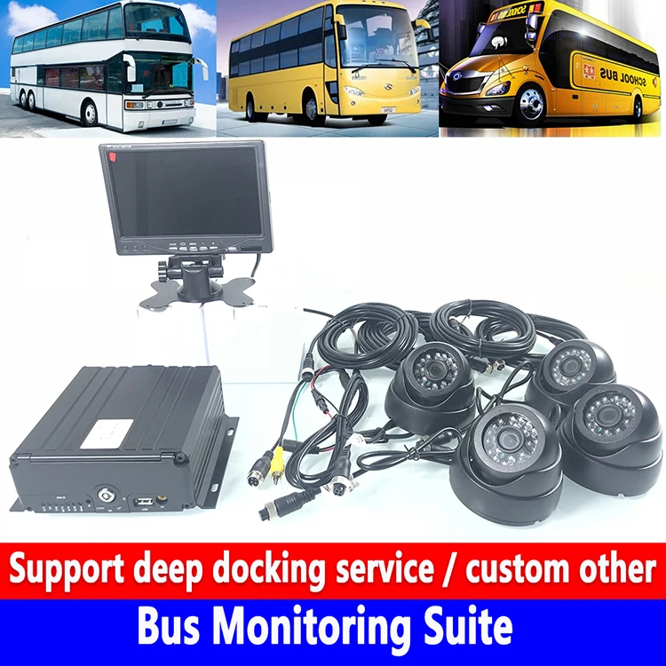4-х канальный жесткий диск SD карты памяти хост мониторинга AHD960P местных видео мониторинга автобус для наблюдения коробка грузовой автомобиль/судно